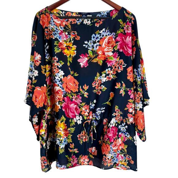 Ralph Lauren Tops - Ralph Lauren CHAPS Womens Plus Size 2X Formal Floral Blouse Shirt Top Artsy